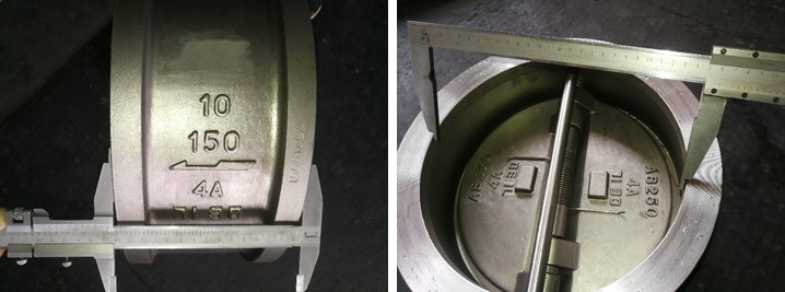 10" 150LB Dual Plate Wafer Type Check Valve API594 Wafer 4A