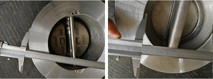 6" 600LB Dual Plate Wafer Check Valve API594 WC6 Wafer RF